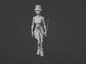Unusual woman from the future Modelo 3D