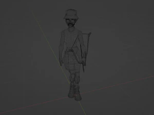 Unusual woman from the future 3D Model