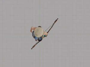 Unusual woman from the future 3D Model