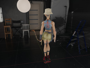 Unusual woman from the future Modelo 3D
