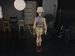Unusual woman from the future 3D Model