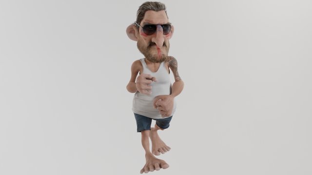 Dangerous man Modelo 3D .c4d .max .obj .3ds .fbx .stl .blend 