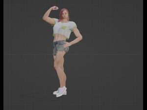 Strong girl Modelo 3D