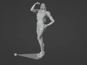 Strong girl 3D Model