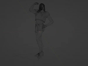 Strong girl 3D Model