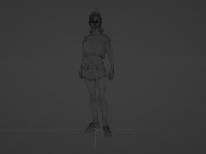 Beautiful zombie girl Modelo 3D
