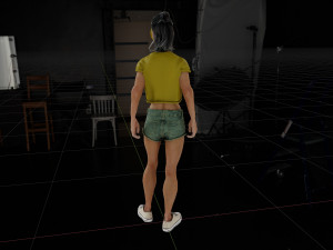 Beautiful zombie girl Modelo 3D
