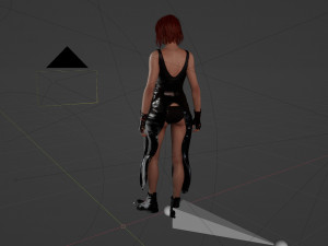 Young witch in black Modelo 3D