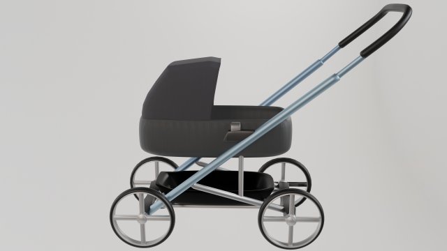 Baby carriage Modelo 3D .c4d .max .obj .3ds .fbx .stl .blend 