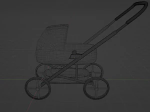 Baby carriage 3D Model