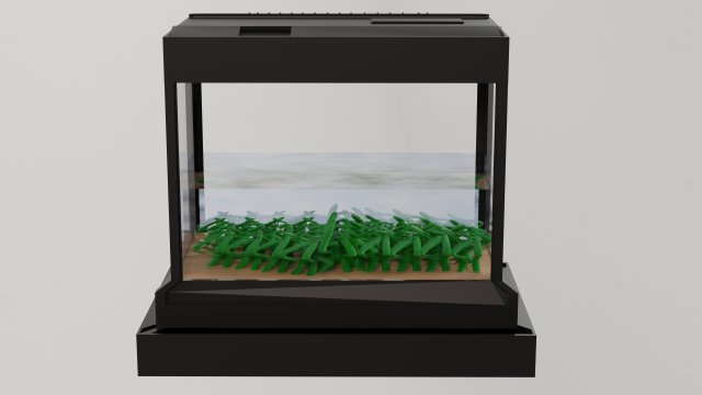 Fish tank 3D-Modell .c4d .max .obj .3ds .fbx .stl .blend 