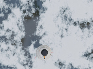 Snowman with a hat 3Dモデル