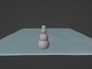 Snowman with a hat 3Dモデル