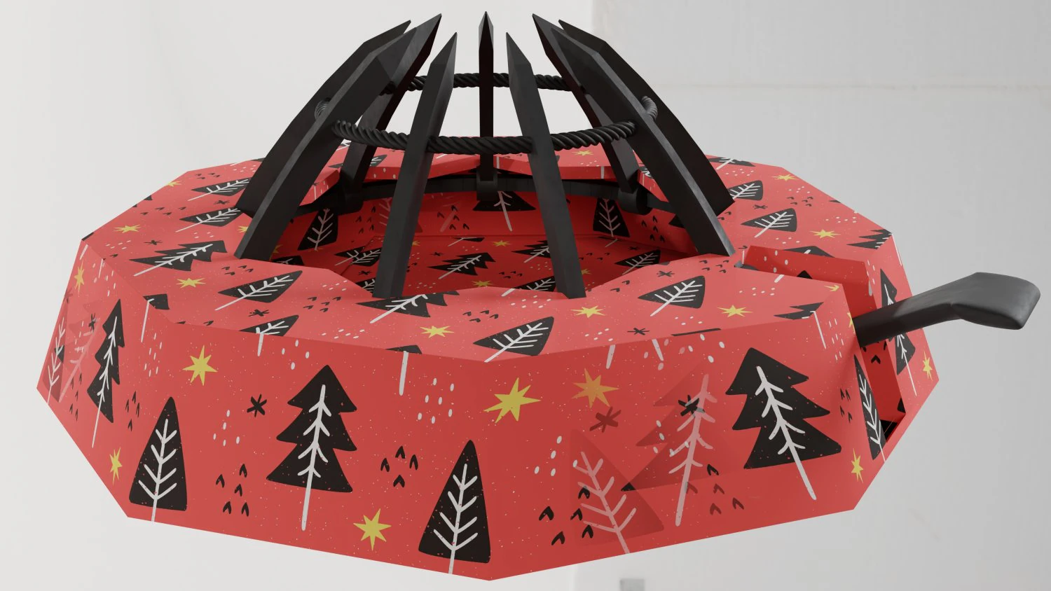 Christmas tree stand 3D Model .c4d .max .obj .3ds .fbx .stl .blend 