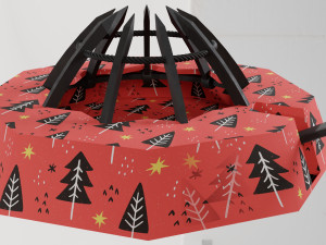 Christmas tree stand Modello 3D