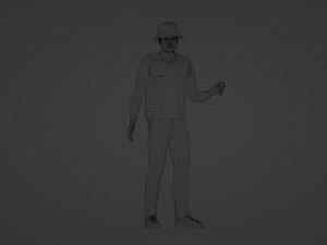 Young man in summer clothes 3D 模型