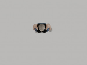 Young blonde woman in summer clothes Modelo 3D