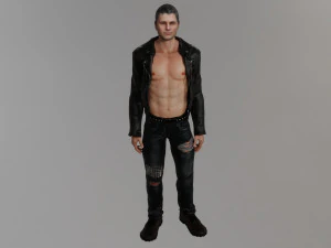 재킷을 입은 잔인한 남자 3D 모델