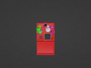 Box with holiday fireworks 3D Modell