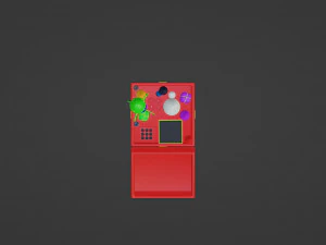 Box with holiday fireworks 3D Model