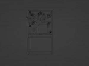 Box with holiday fireworks 3D Model