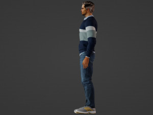 Handsome guy in a sweater 3Dモデル