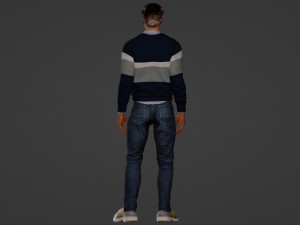 Handsome guy in a sweater 3Dモデル