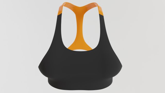 Sports top for women 3D Модель .c4d .max .obj .3ds .fbx .stl .blend 