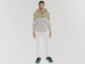 Happy young guy 3D Model