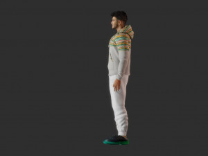 Happy young guy 3D Model