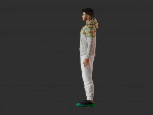 Happy young guy 3D Model