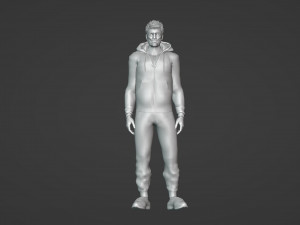 Happy young guy 3D Model