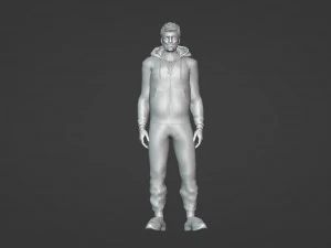 Happy young guy 3D Model