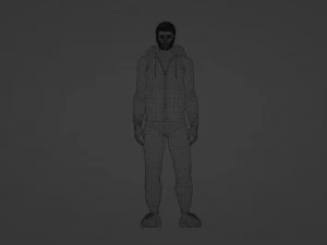 Happy young guy 3D Model