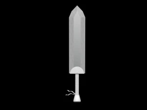 Sword for game character 3D Model