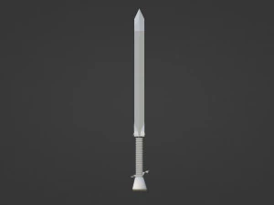 Sword for game character 3D Model