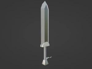 Sword for game character 3D Model