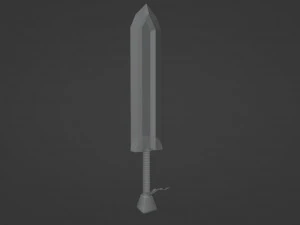 Sword for game character 3D Model
