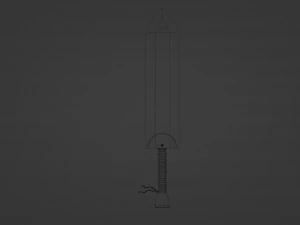 Sword for game character 3D Model