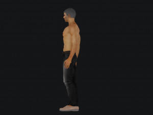Young man on a sunny summer day Model 3D