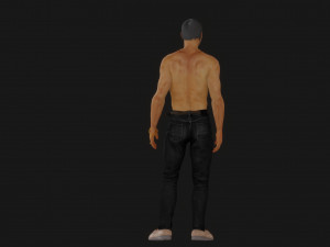 Young man on a sunny summer day Model 3D