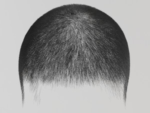 Mens dark gray short hair Modelo 3D