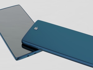 Blue modern smartphone Modèle 3D