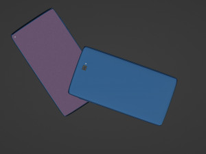 Blue modern smartphone Modèle 3D