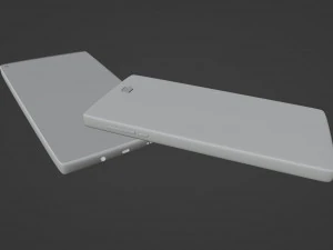 Blue modern smartphone 3D Model