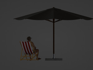 Man at the beach Modelo 3D