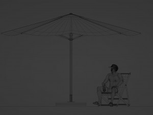 Man at the beach Modelo 3D