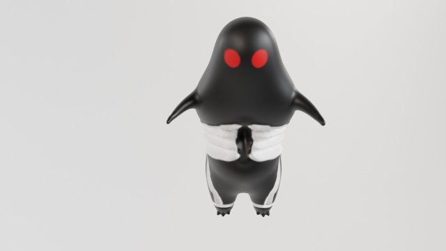 Monster larva with red eyes Modello 3D .c4d .max .obj .3ds .fbx .stl .blend 