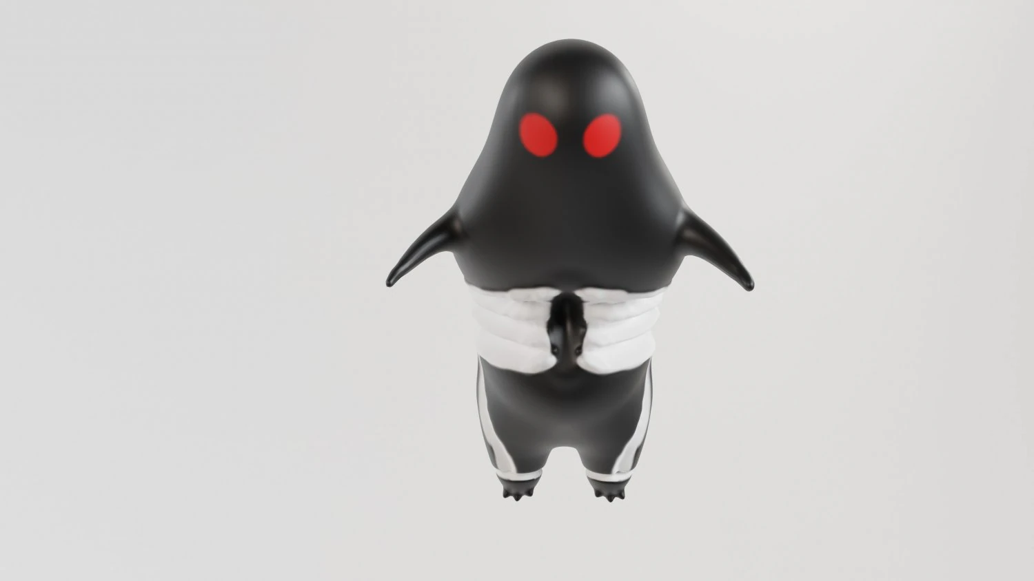 Monster larva with red eyes 3D Model .c4d .max .obj .3ds .fbx .stl .blend 