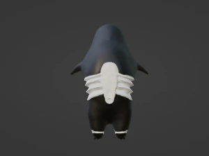 Monster larva with red eyes 3D Model